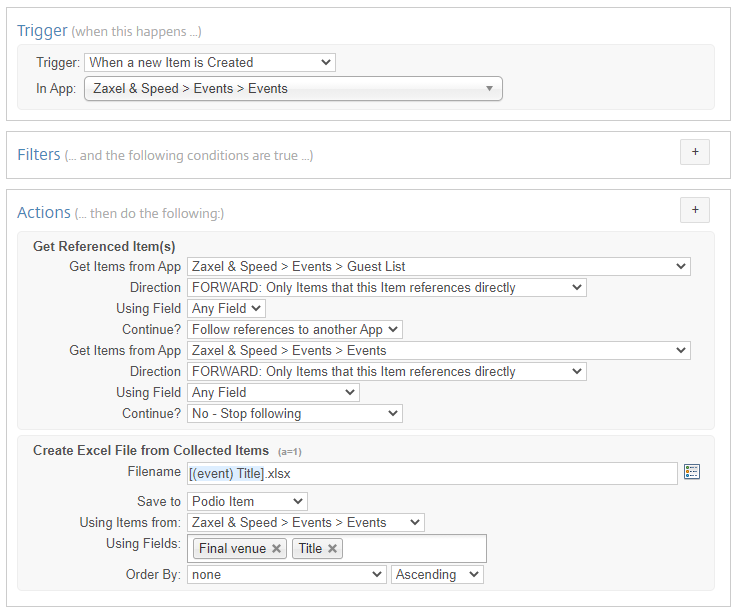 Build Excel Sheet